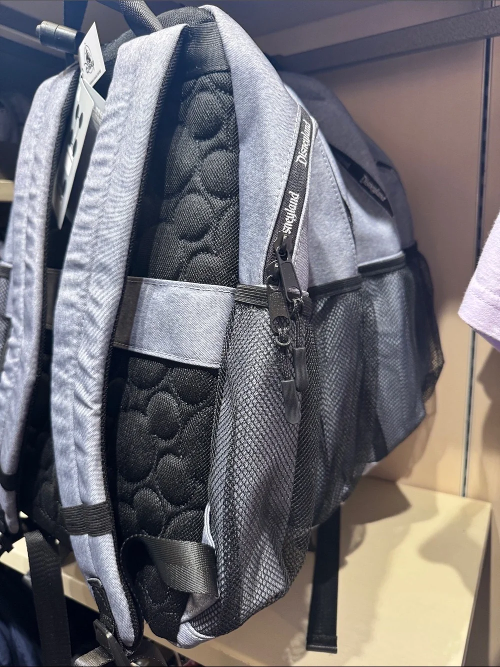 Disney Disneyland Resort Grey Large Disneyland D Logo Backpack
